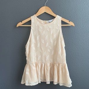 🔆NWT Endless Rose Peplum Textured Tank - XS